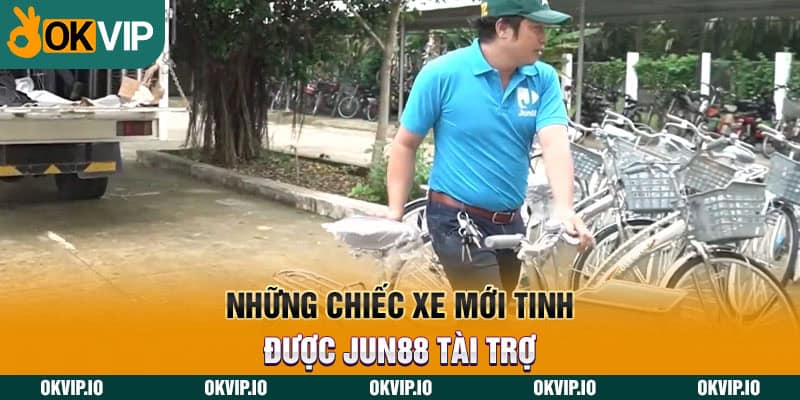 Những chiếc xe mới tinh được Jun88 tài trợ