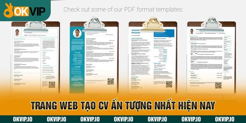 Trang web tạo cv ấn tượng nhất hiện nay